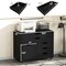 Vertical 5-Drawer Mobile Chest with 5 Casters, Storage Cabinet with Locking Wheels